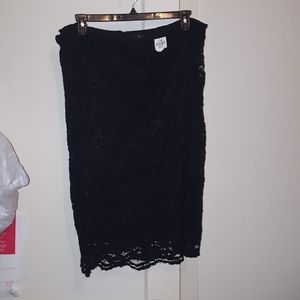 Lace Black Skirt